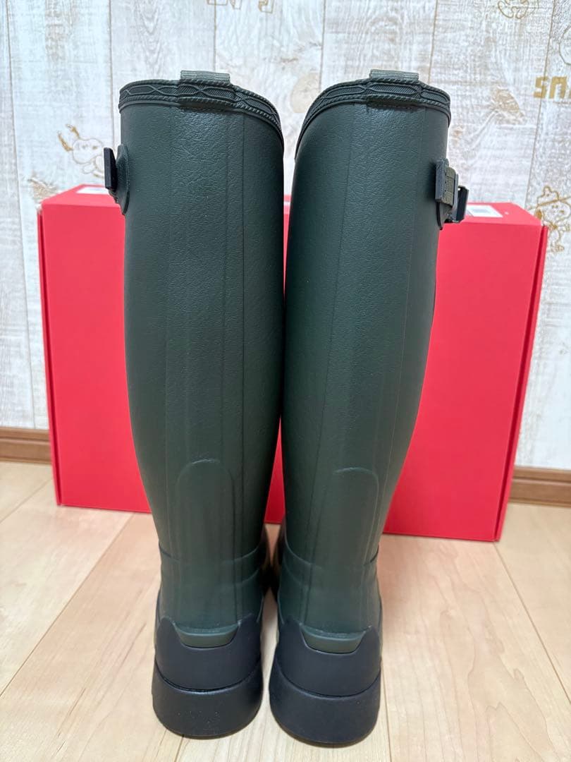 専用 25.5〜26㎝☆新品HUNTERレインブーツUK7 ハンターバルモバル