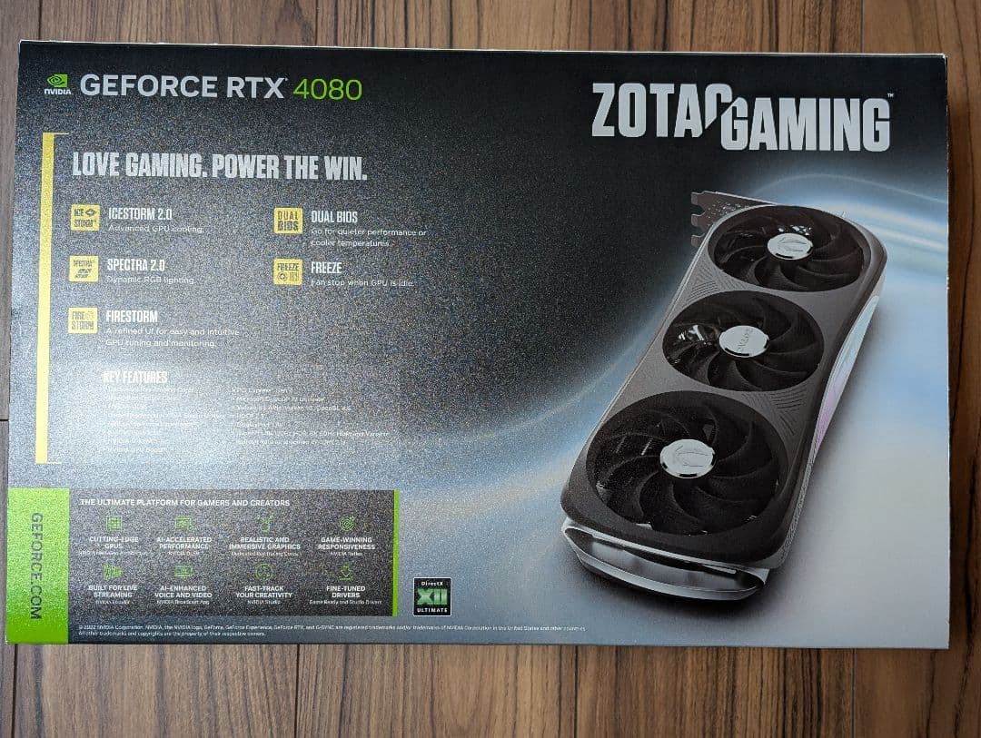 【美品】ZOTAC GeForce RTX 4080 16GB OCモデル