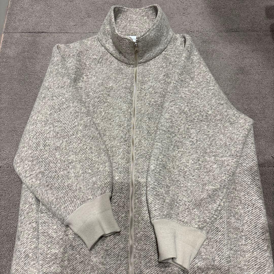 ヘリンボンツイードボンディングコーディガン