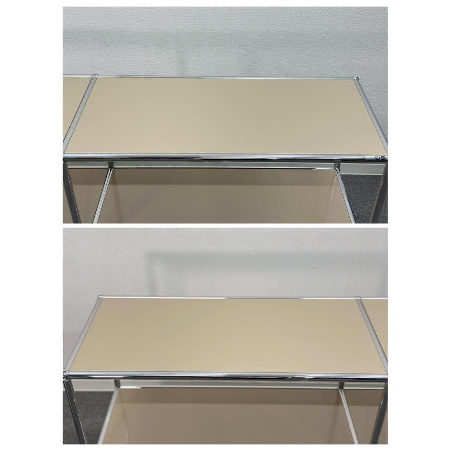 再入荷！正規品！ほぼ未使用■USMハラー■キャビネットシェルフ2列2段　ベージュ