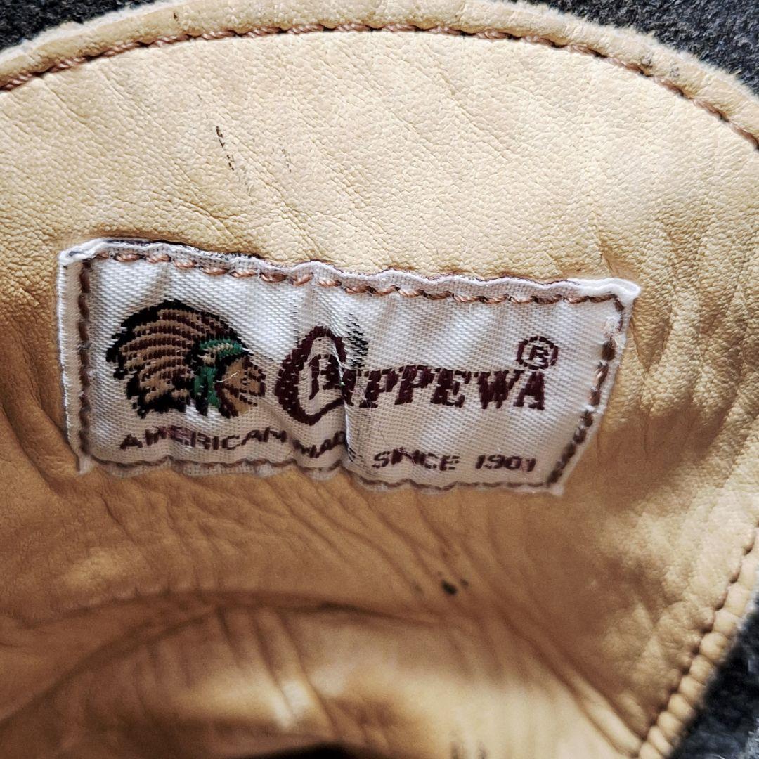 【希少】 CHIPPEWA ヴィンテージ ファイヤーマンブーツ 28 黒 10D