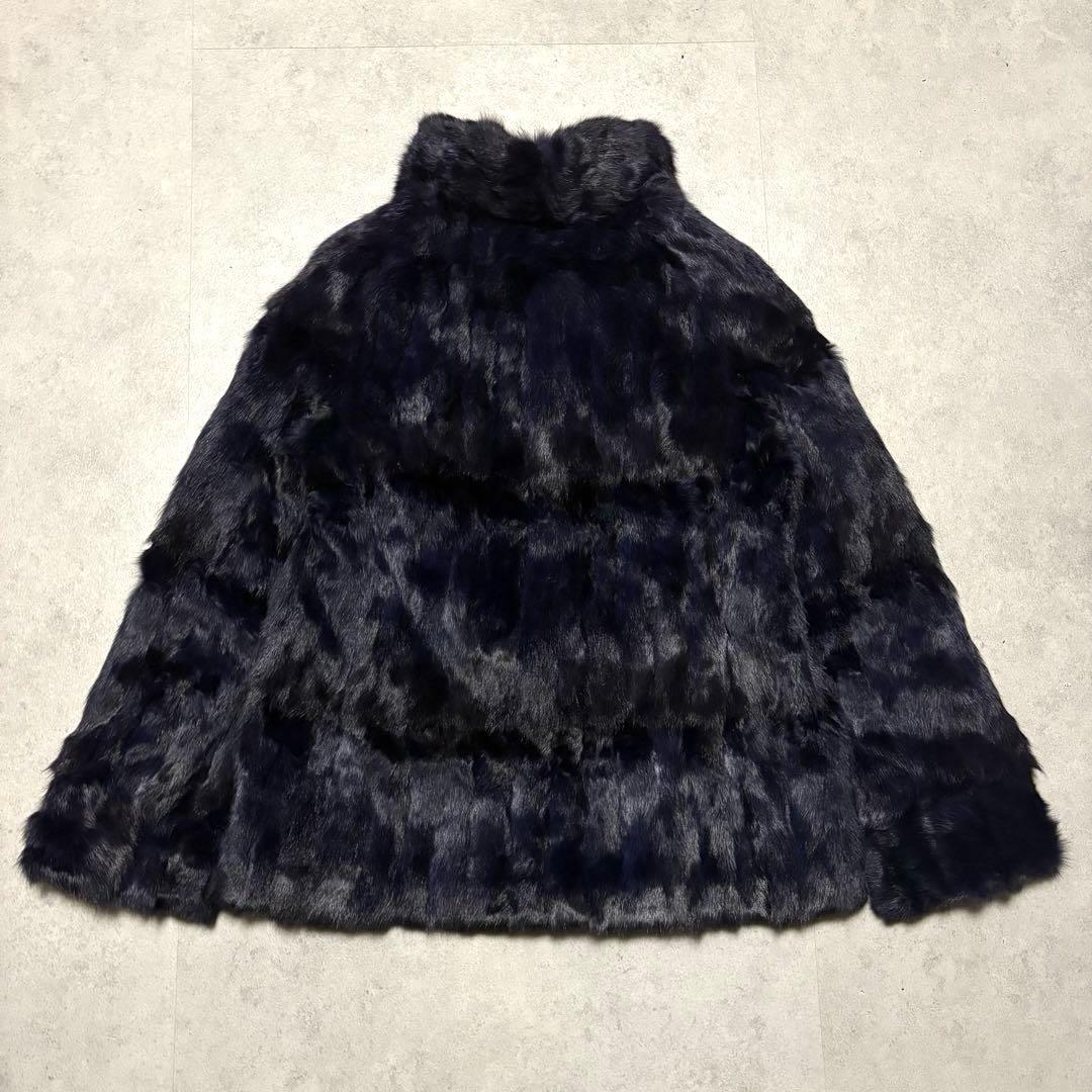 クチュールエンバ　EMBA ミンク　シルク リバーシブルコート　リアルファー