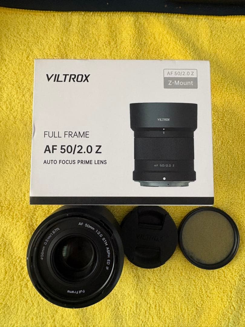 【新品同様】VILTROX AF 50/2.0フルサイズ　Zレンズ CPLF付