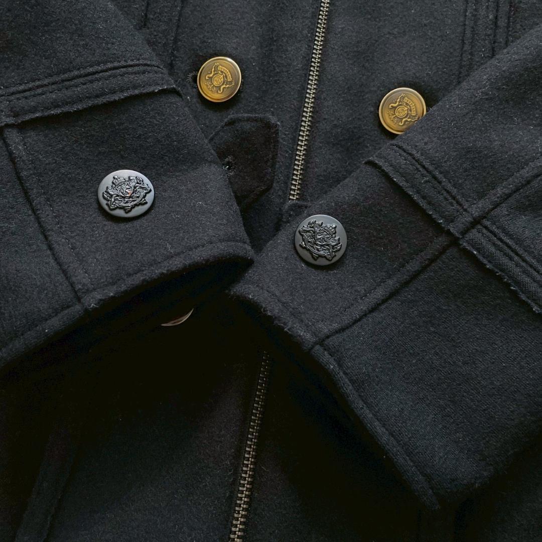 【だう】PPFM　金ボタン ナポレオンジャケット y2k ブラック S