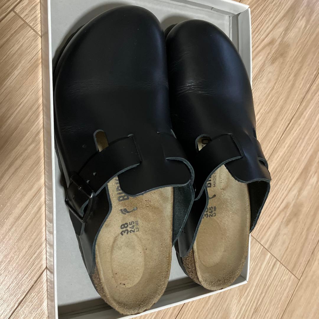 ビルケンシュトック　ボストン　38(24.5) 黒