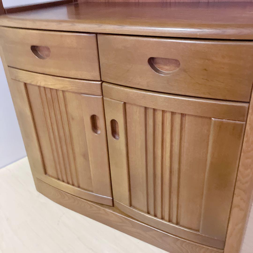 天然木　キャビネット　電話台 FAX台　コンソール　サイドチェスト　レンジ台