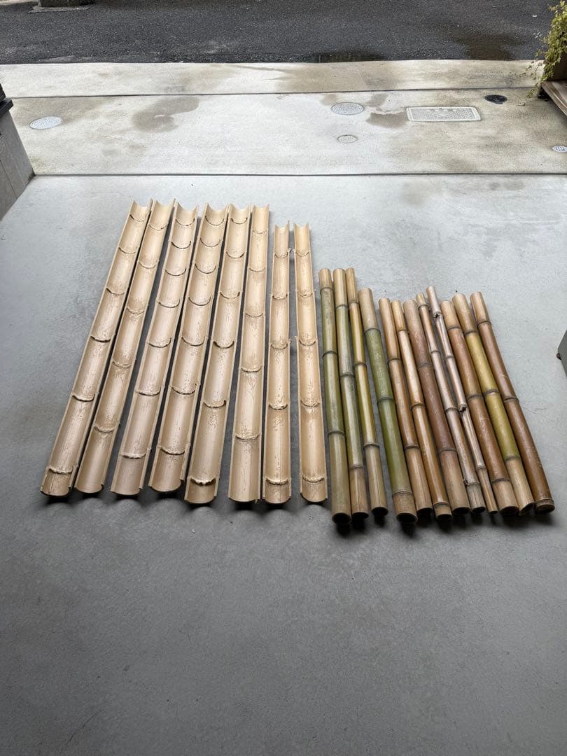 流しそうめん　竹！！