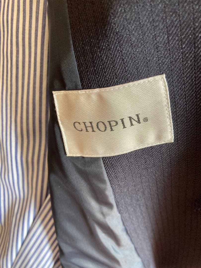 【使用回数３回】ショパン　男の子　160センチ　スーツセット　ネイビー　卒業式