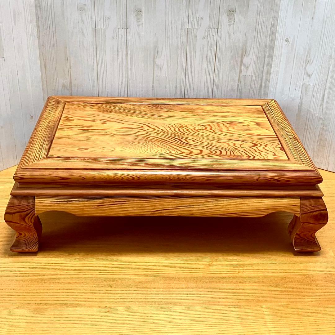 花台　64cm×42cm×19cm 盆栽台　香炉台　木製　和風　木目　飾り台