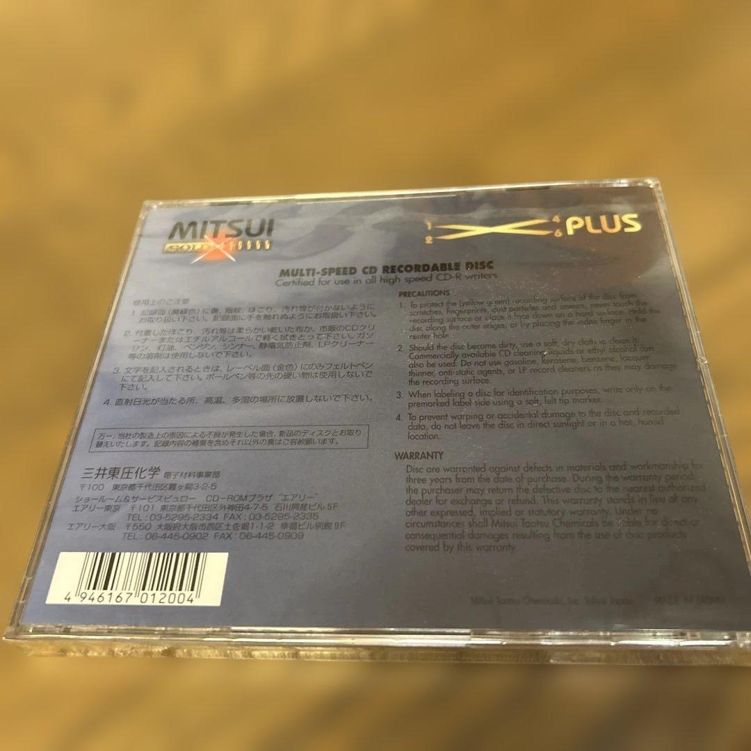 三井東圧化学 MITSUI GOLD CD-R 650MB 74分 (⁠10枚)
