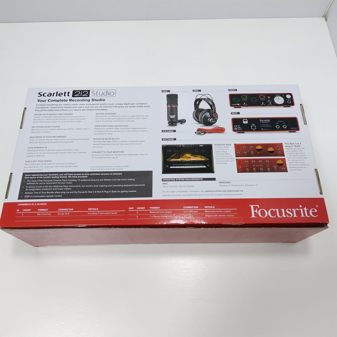 DTM・DAW Focusrite Scarlett 2i2 studio