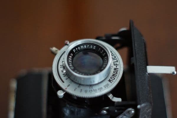 ミノルタ　セミP　 蛇腹　フィルム　カメラ　ケース付き