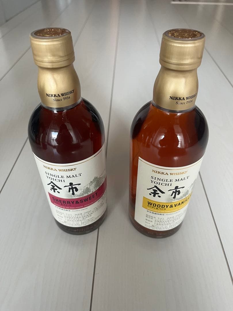 ニッカウヰスキー余市蒸溜所限定のシングルモルトウイスキー500ml 2本セット