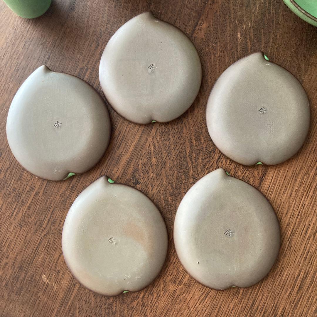 現川焼　臥牛窯　食器　まとめ　珈班碗皿　湯呑　菓子鉢　小皿　茶道具　16点