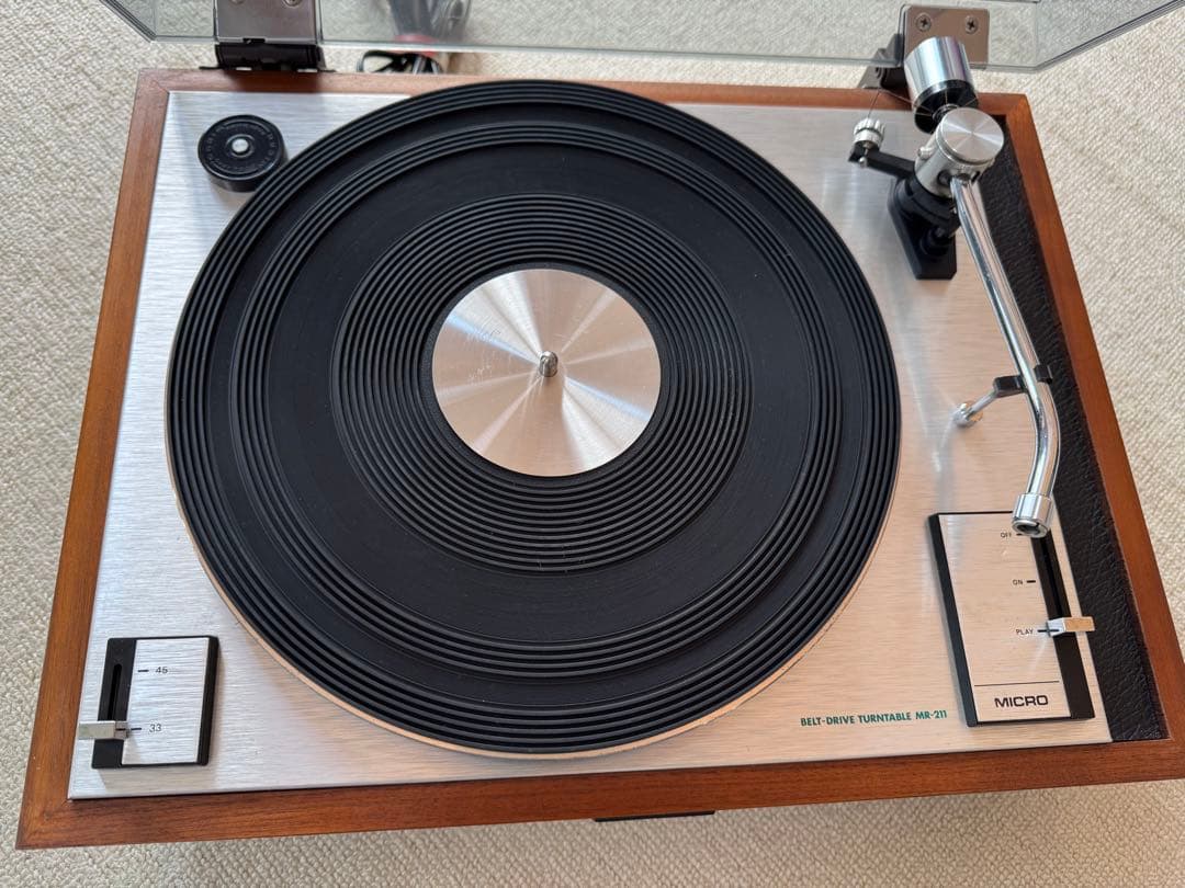 動作品 MICRO MR-211 50Hz レコードプレーヤー