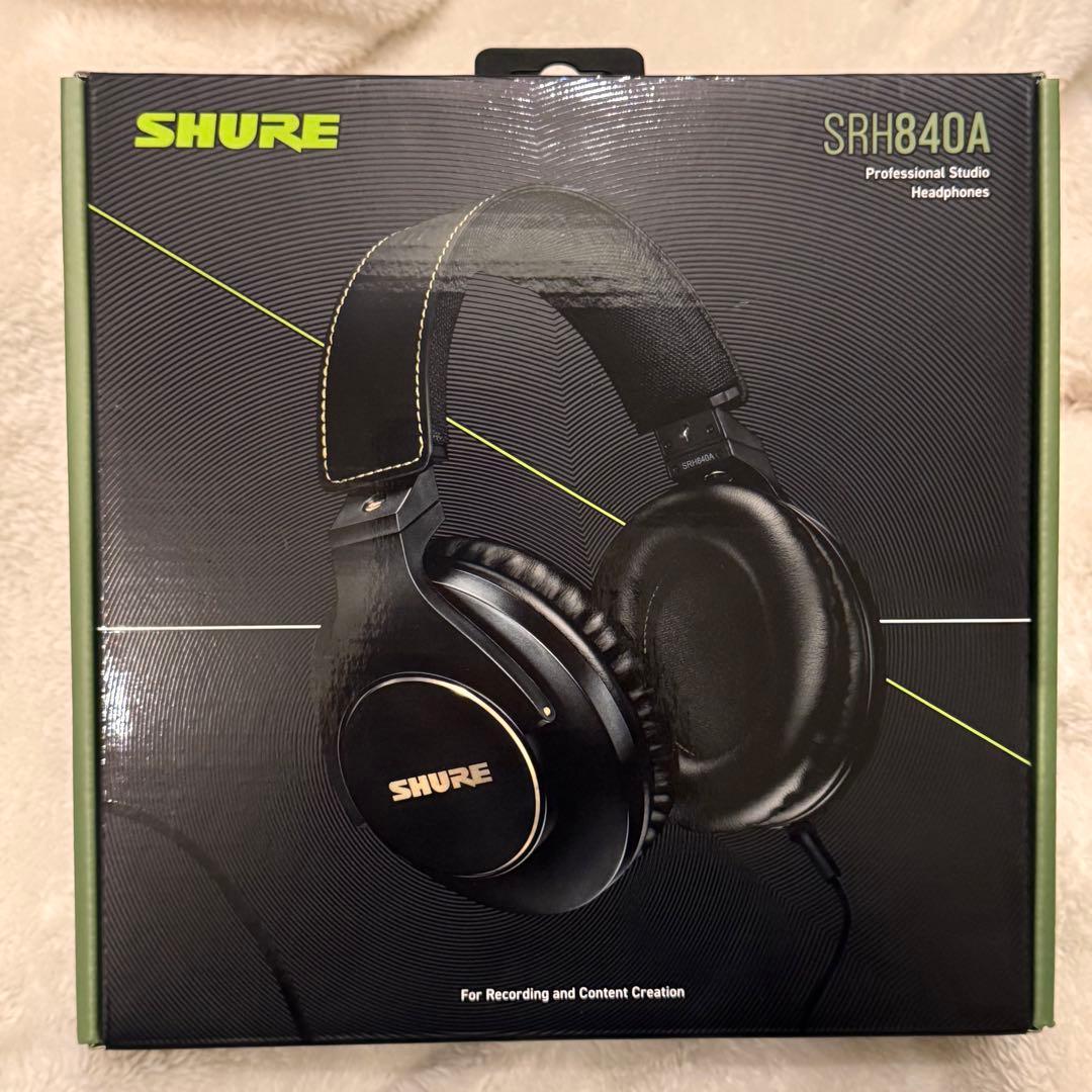 6/1購入[新品未使用]SHUREシュア SRH840A-A モニターヘッドホン