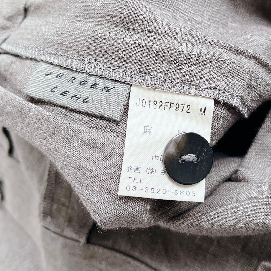 美品✨リネン100% ヨーガンレール ワイドパンツ M カーキ