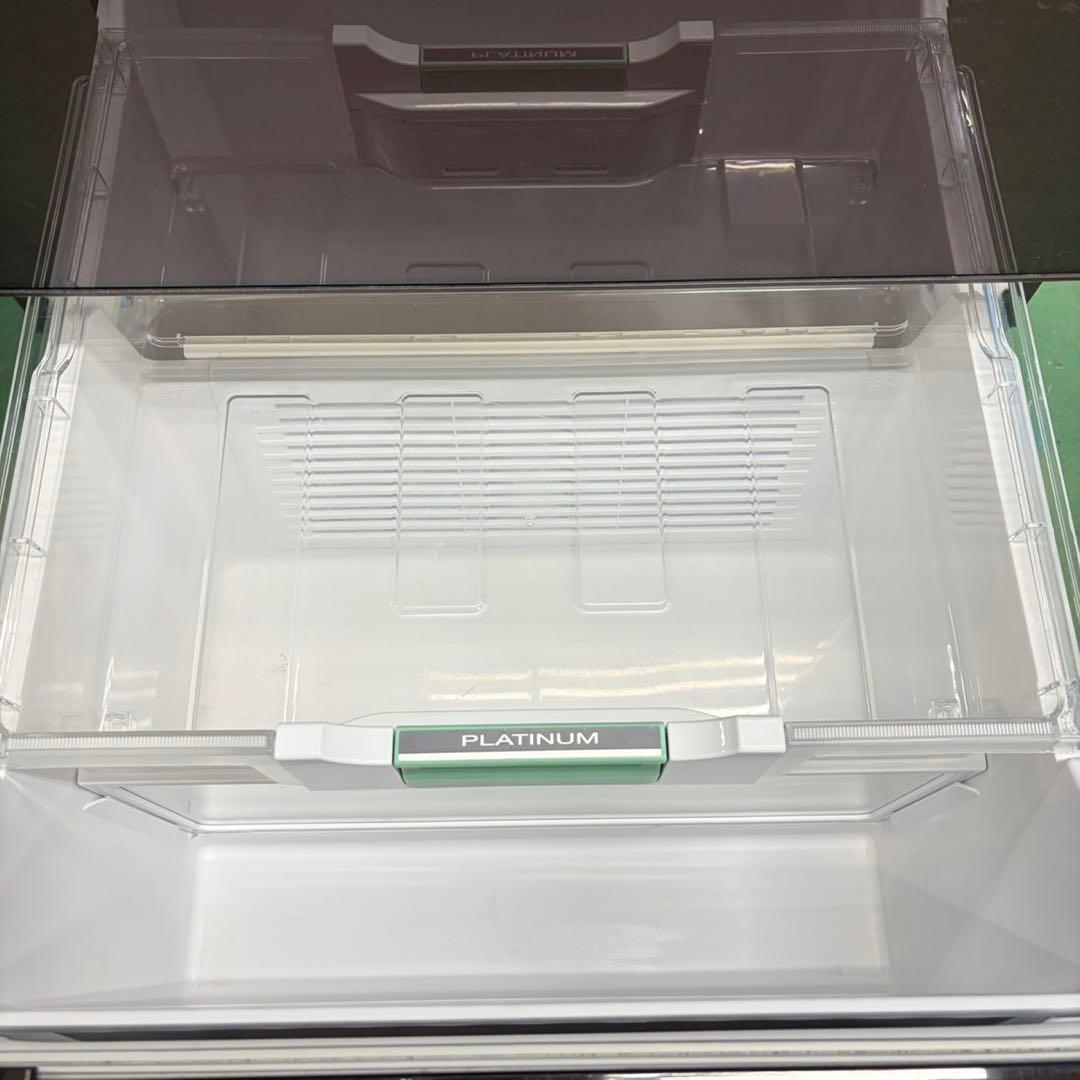 635 ガラストップ　5ドア　半年保証付　冷蔵庫　大型　400L強　極美品　関東