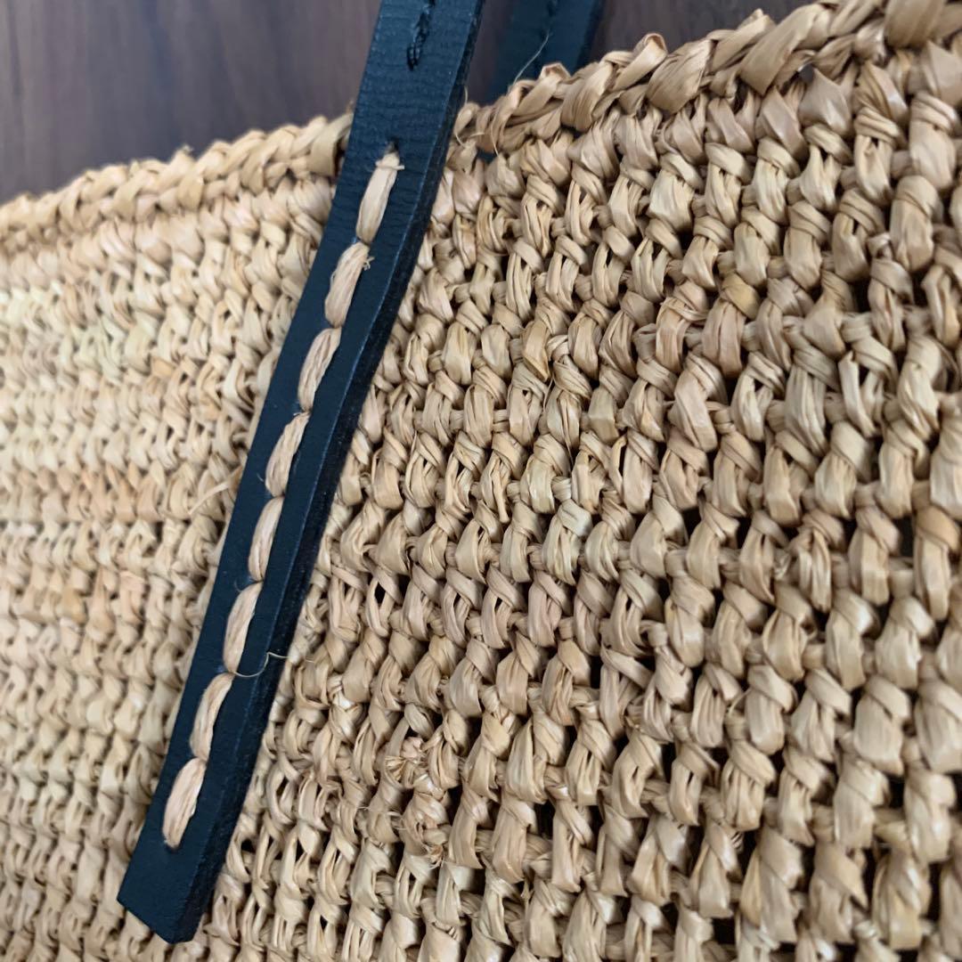 サンアルシデ　ラフィア　トートバッグ