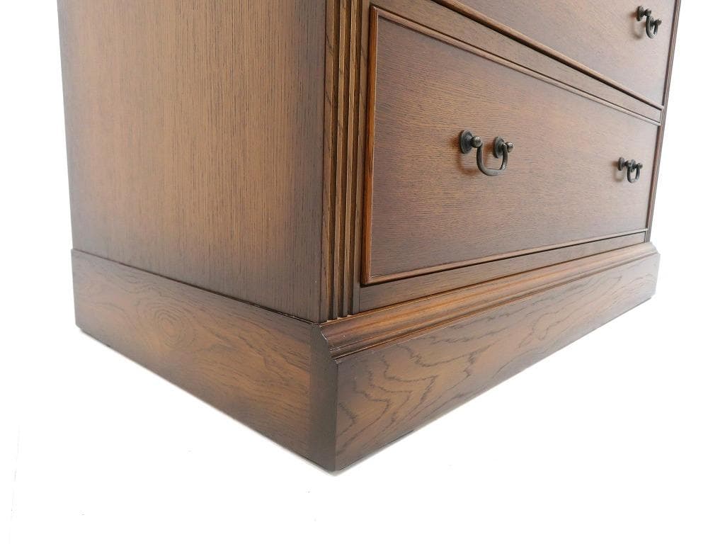 展示品　上坂木材　オーク材　ブルックス　4段　チェスト　整理箪笥　キャビネット