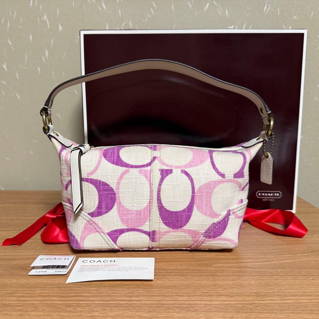 【新品未使用】COACH キャンバス ハンドバッグ コーチ