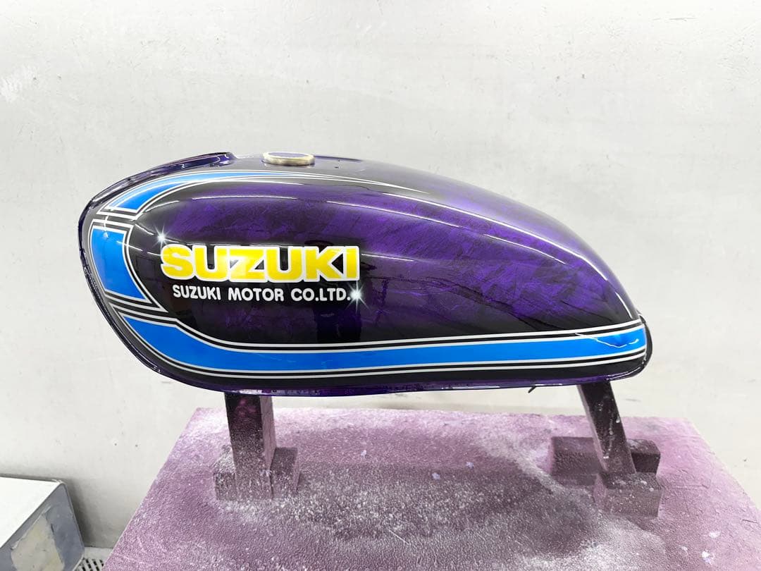 塗りたて！GS400外装セットE2ライン紫青ラップ塗装