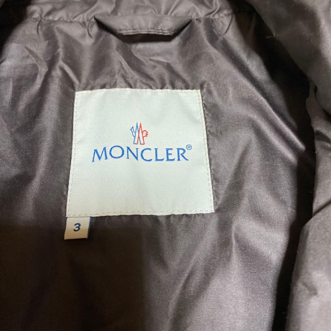 き*つ様 MONCLER ブラウン　キルティングダウンベスト サイズ3