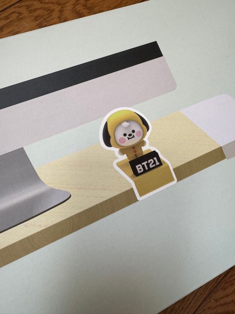 BT21 モニター台 CHIMMY 木目調