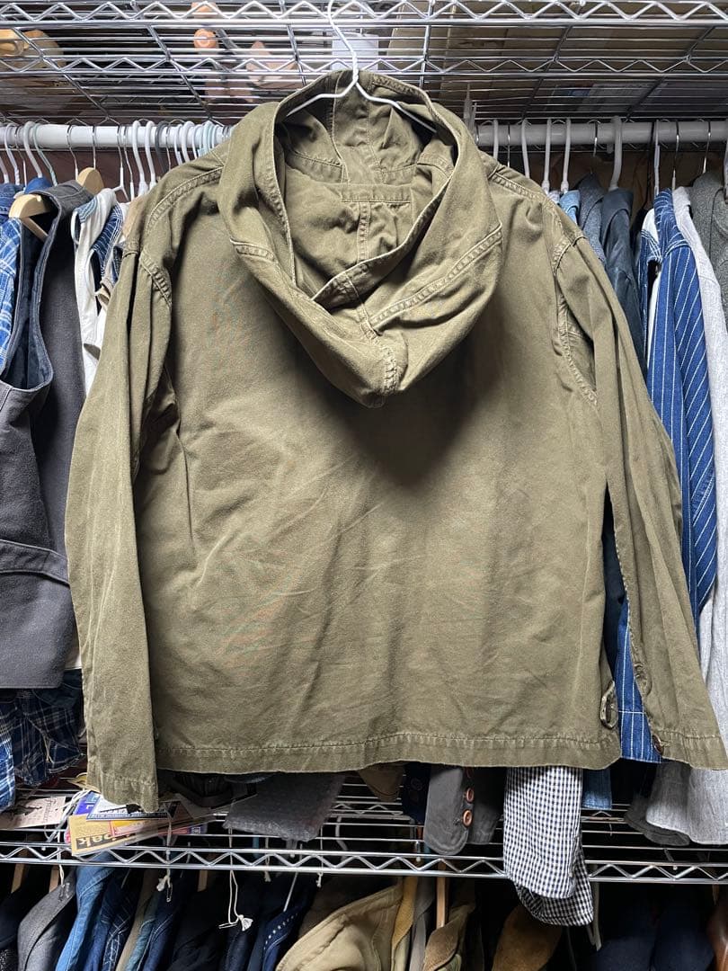 ブラックサインPARAFFIN DECK SHIRT サイズ38ハイドグリーン