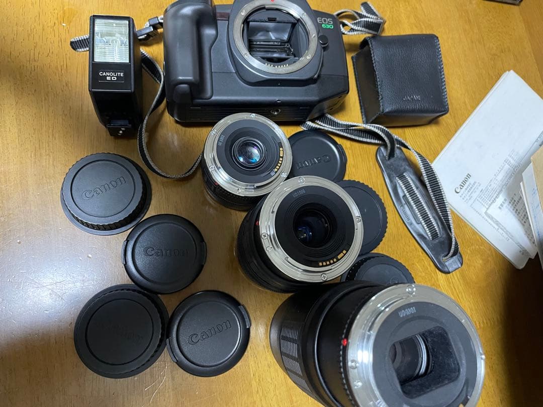 Canon EOS 630 フィルムカメラ＋EFレンズ3本＋ケース＋付属品
