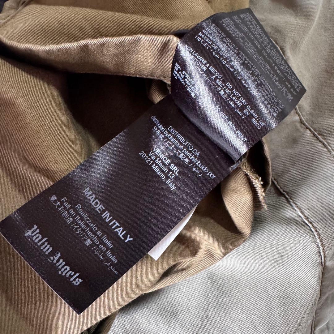 希少ユニコーン柄［パームエンジェルス ］ミリタリーコート モッズコート カーキ色