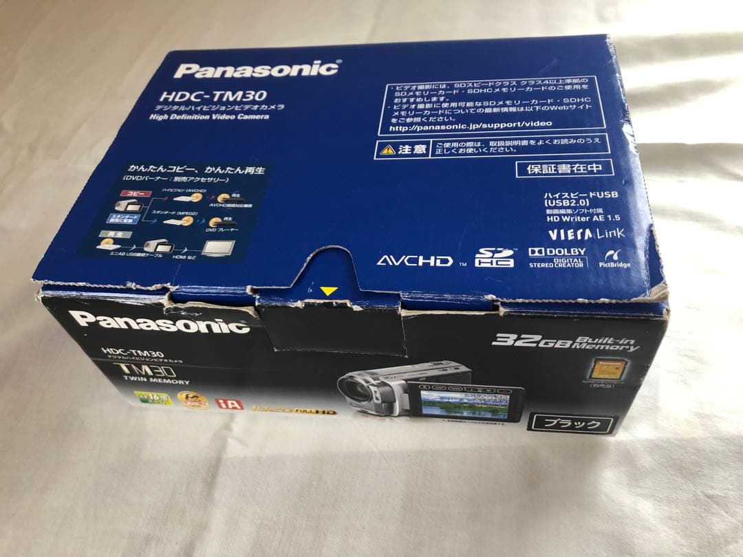 【美品】パナソニック HDC-TM30 デジタルハイビジョンビデオカメラ