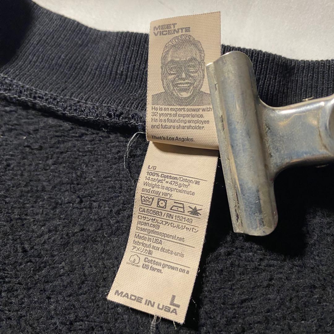 ロスアパ ロサンゼルスアパレル 14oz クルーネックスウェット