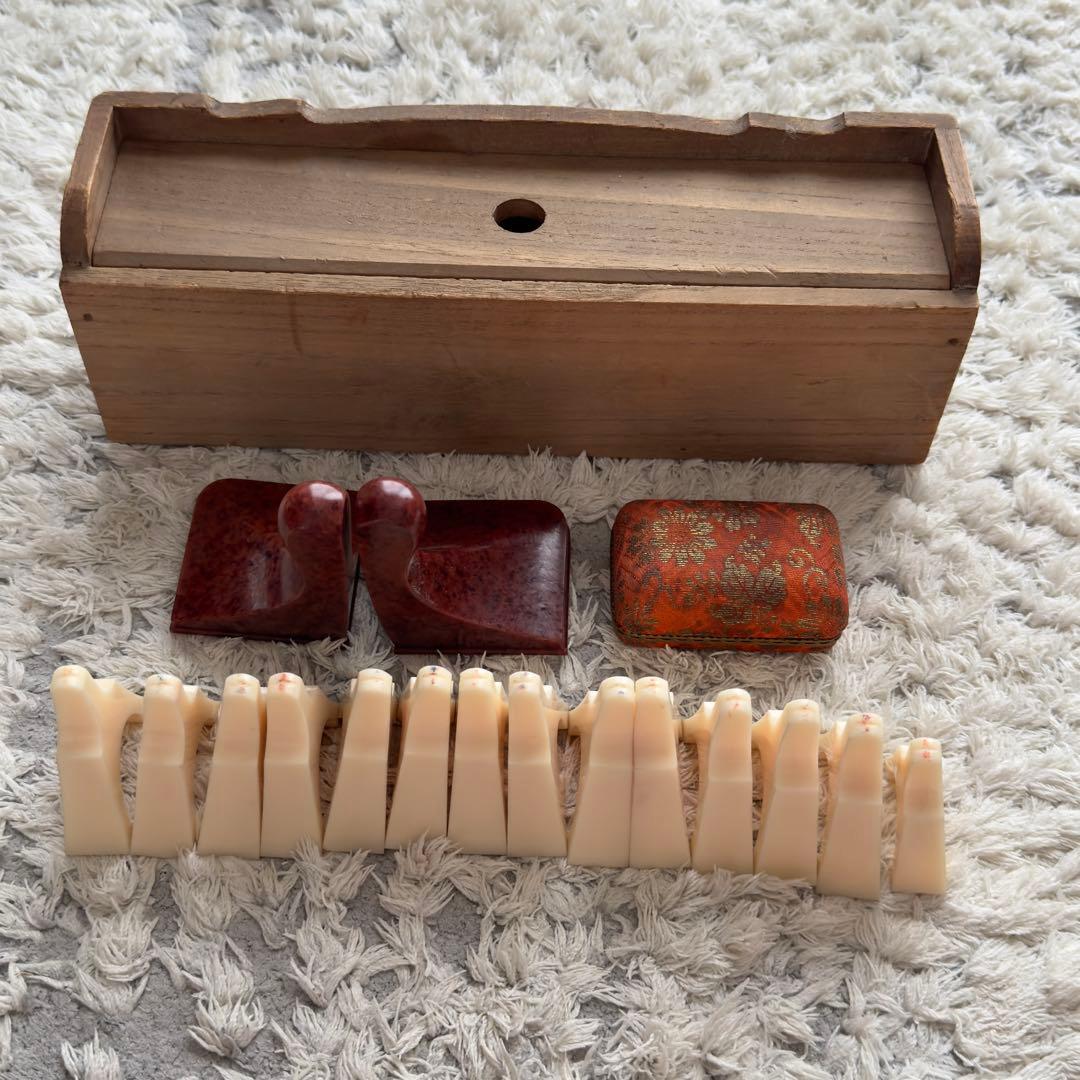 【K.】練習・初心者用お琴　13弦　並甲　すだれ彫り