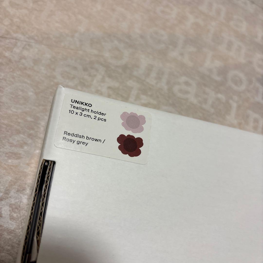 新品　マリメッコ　ウニッコ　ティーライトホルダー