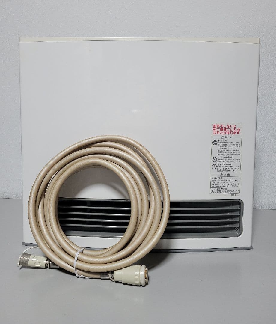 美品　ノーリツ GFH-4005S-W5 ガスヒーター 都市ガス用ホース付