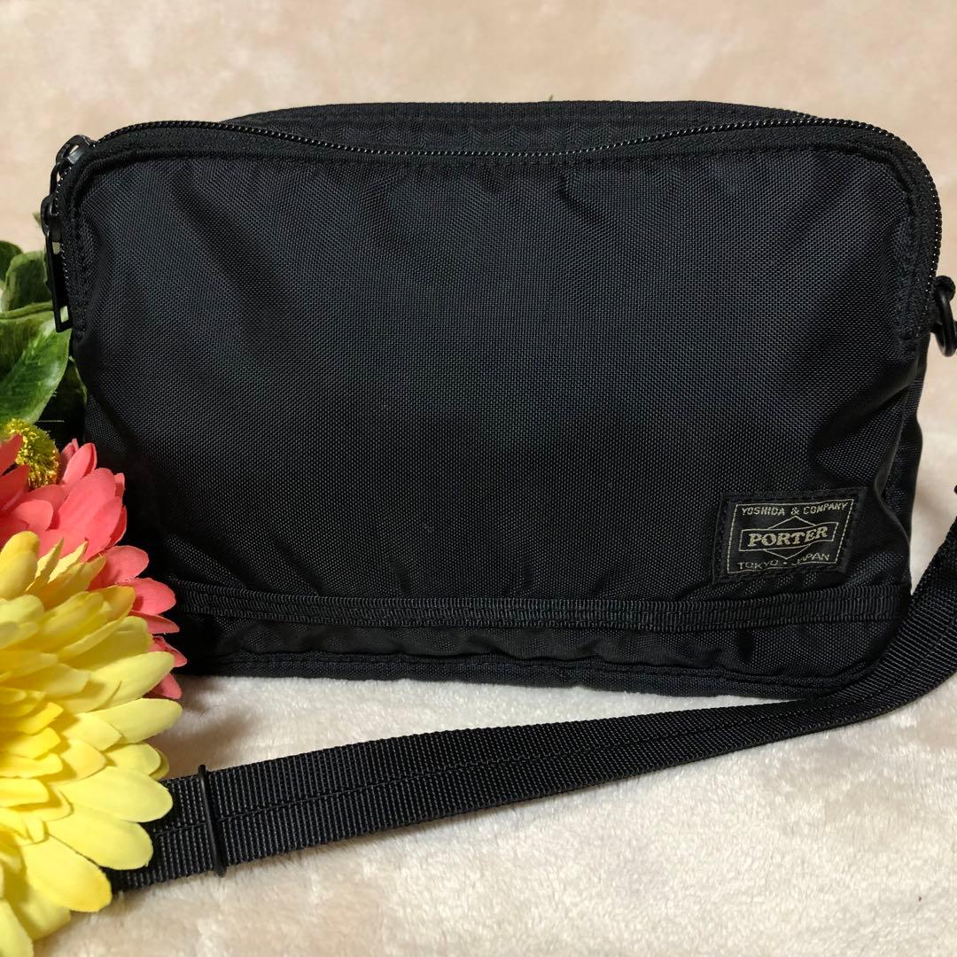 ★mos3★未使用に近い　極美品　ポーター　フラッシュ　ショルダー