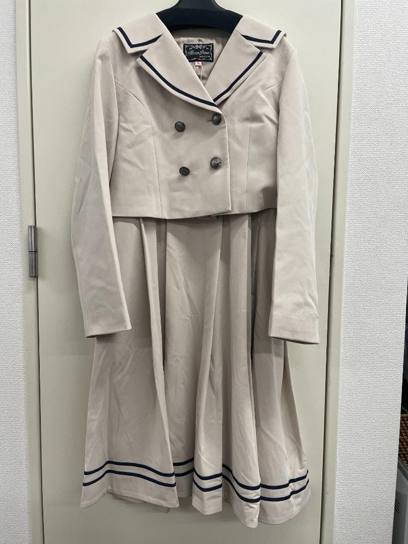 mezzo pianoJr.セーラーショートジャケット&ジャンパースカートセット