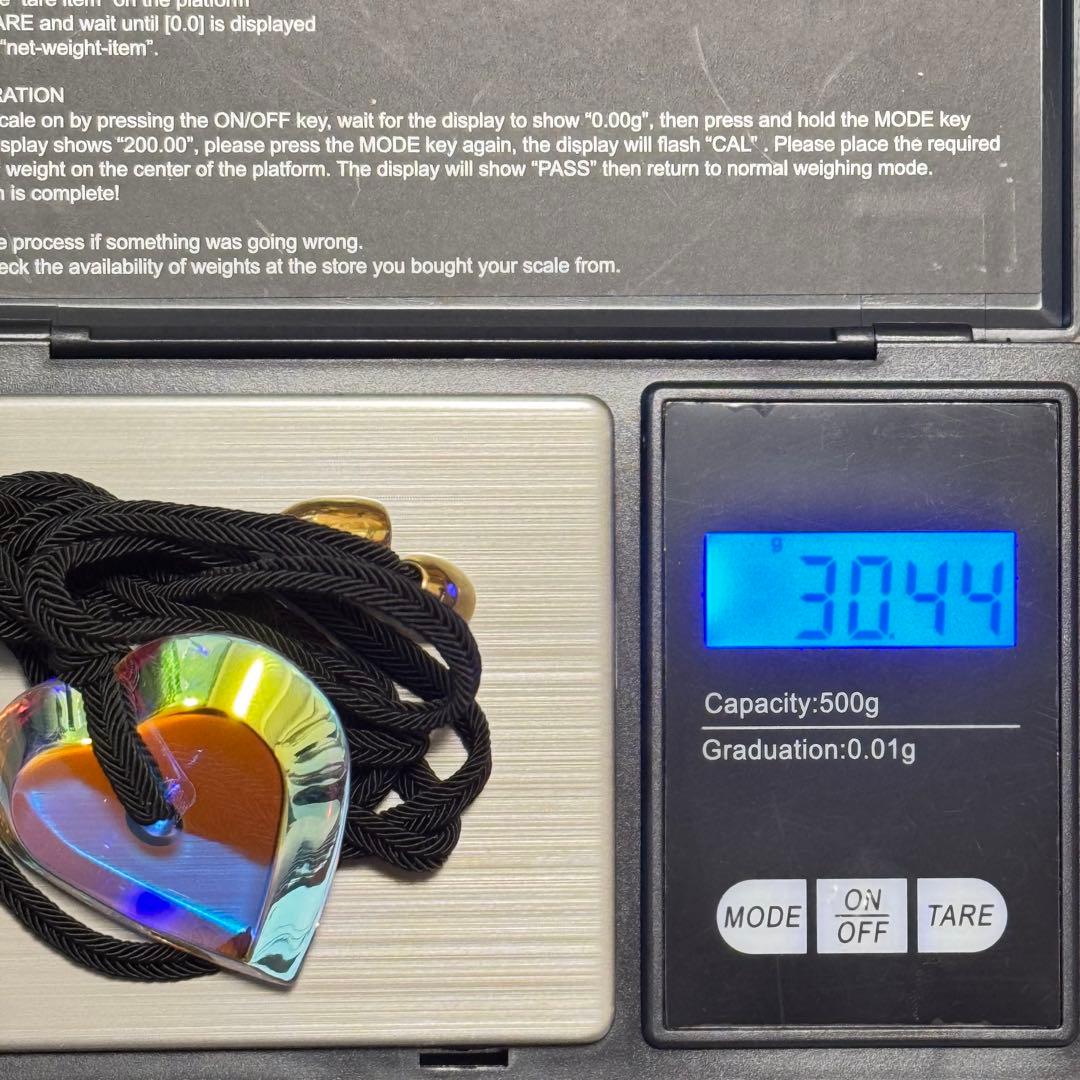 箱付き　Baccarat バカラ　イリゼ　ハート　ネックレス　美品　希少カラー