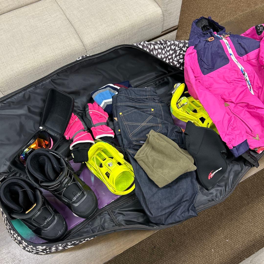 ゆ*ん様 このままゲレンデへ！スノボ、ウェア一式【レディース】Mサイズ位、K2&