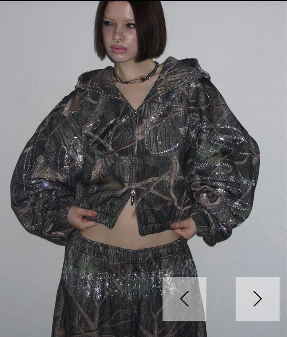 【NAMED COLLECTIVE】ZIP HOODIE TREE CAMO