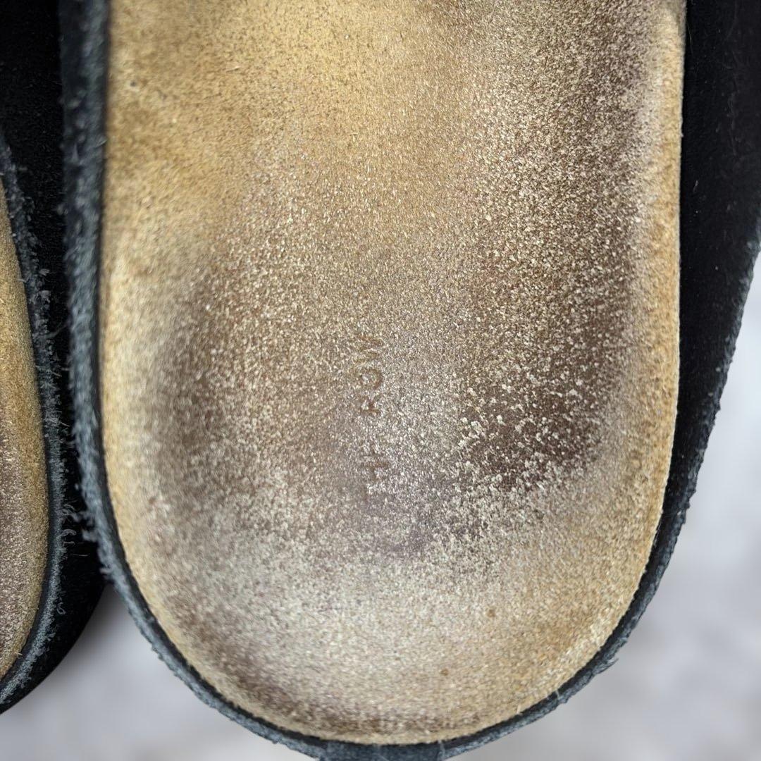 The Row 黒 スエード サボサンダル