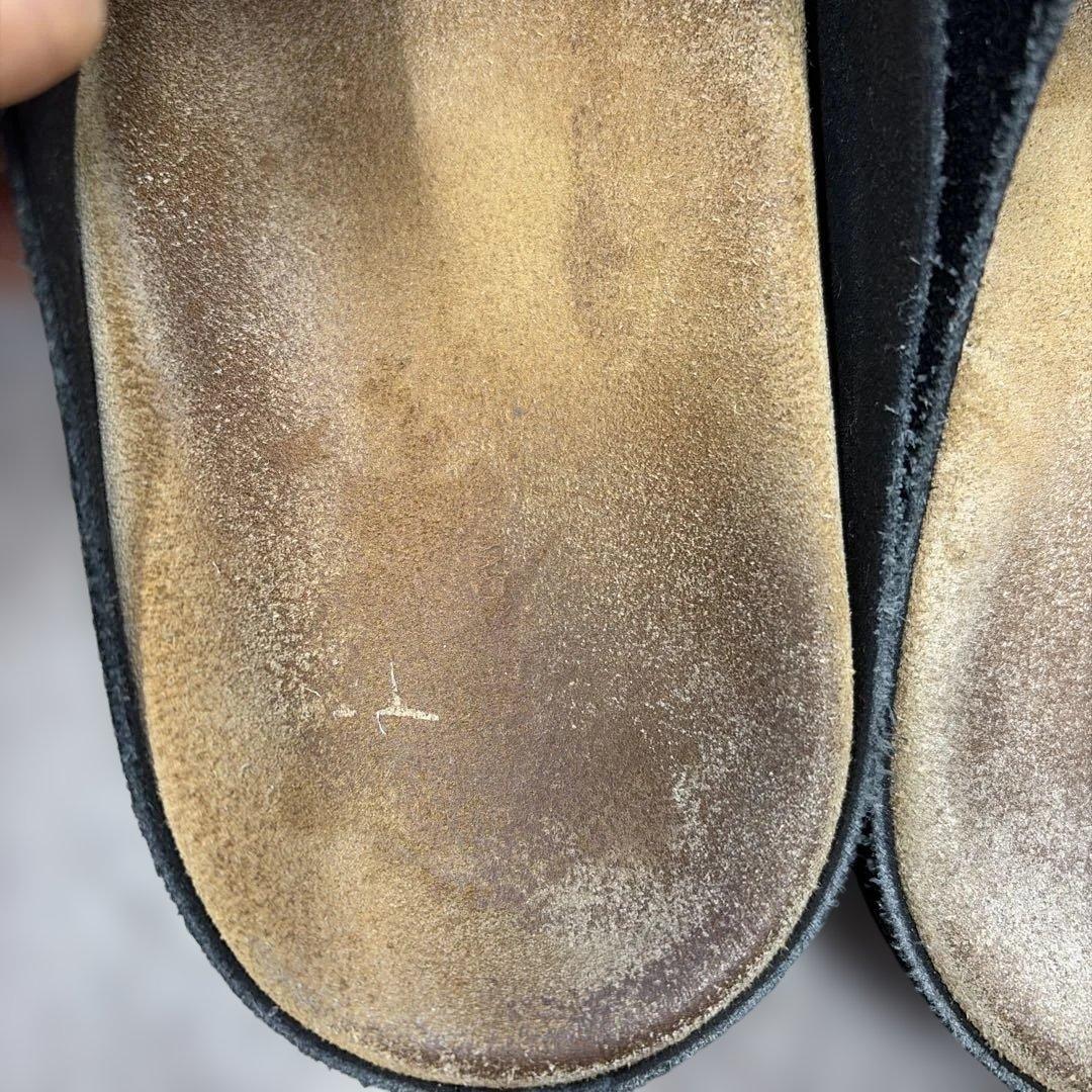 The Row 黒 スエード サボサンダル