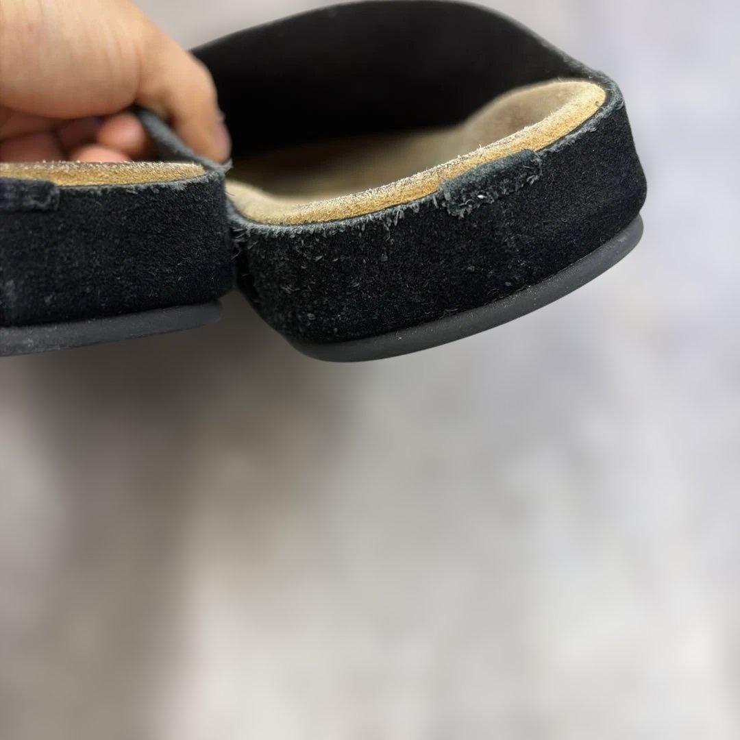 The Row 黒 スエード サボサンダル