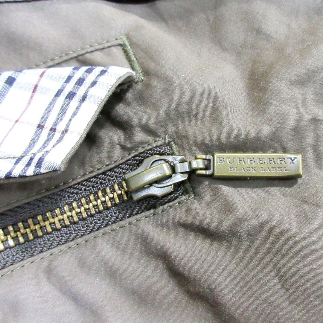 バーバリーブラックレーベル フード収納可 ノバチェック モッズコート L