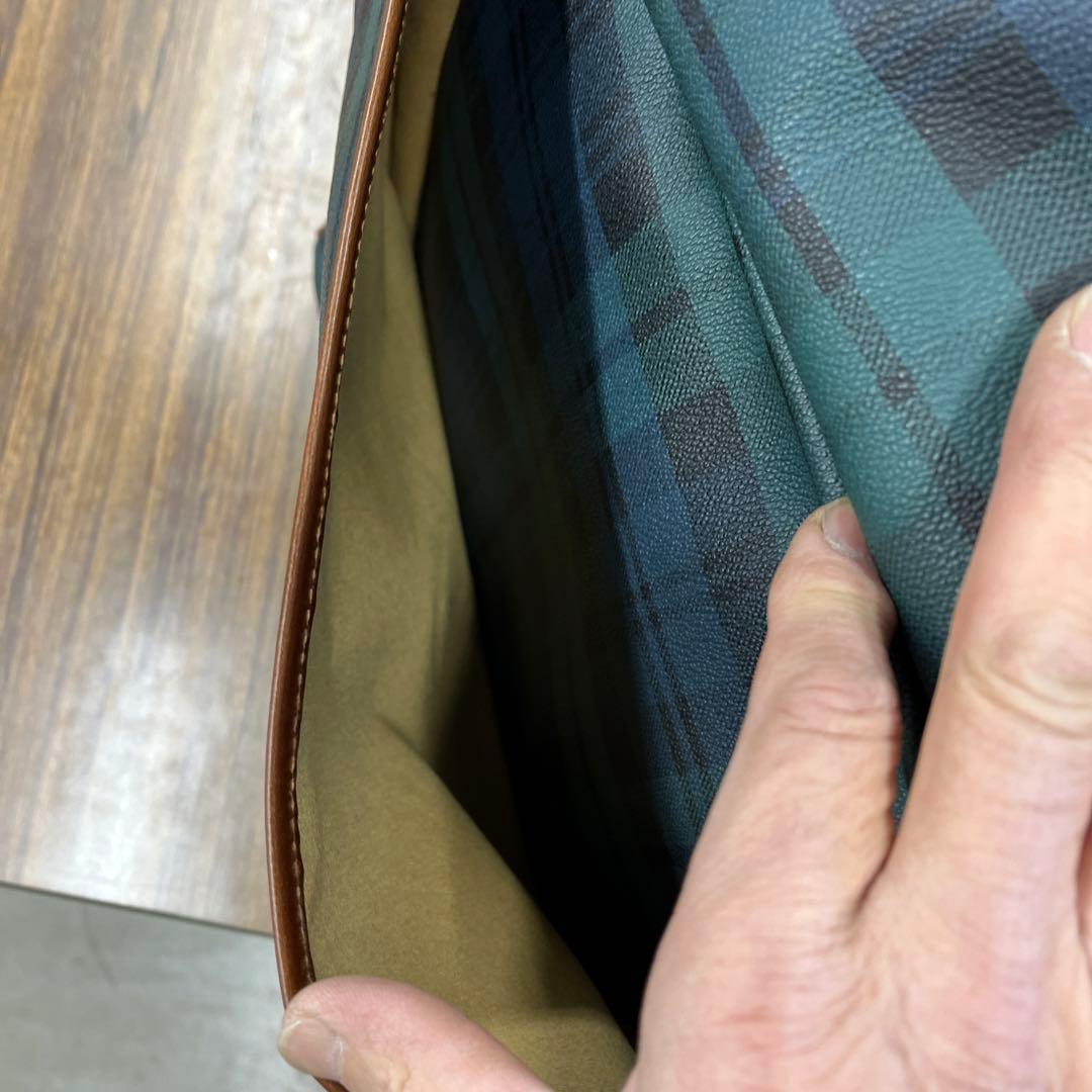 ラルフローレンの渋いチェック柄のボストンバッグ