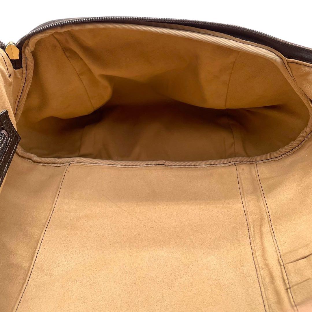 ダンヒル レザー　2way ボストンバッグ ショルダーバッグ ブラウン