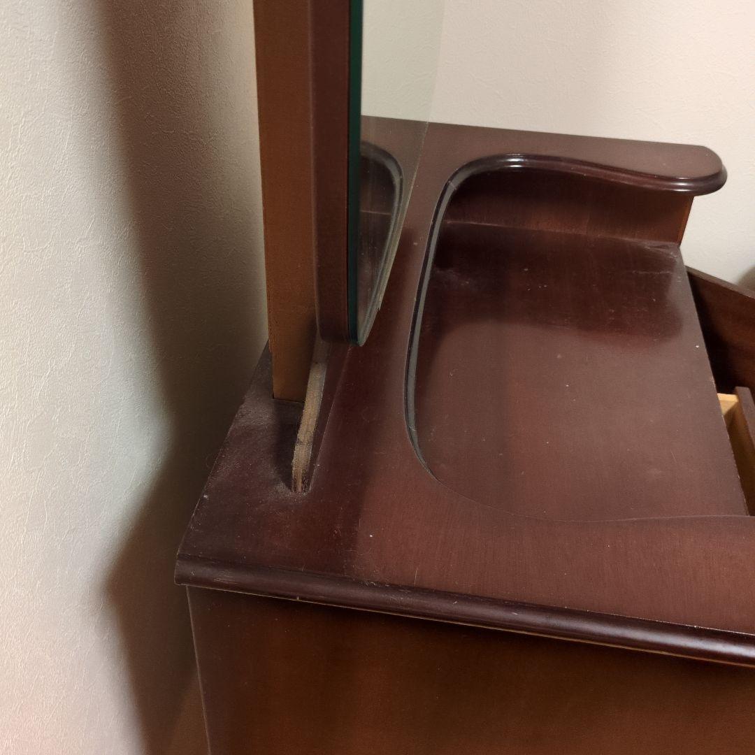 ★専用【昭和レトロ】 木製ドレッサー 楕円形鏡付き