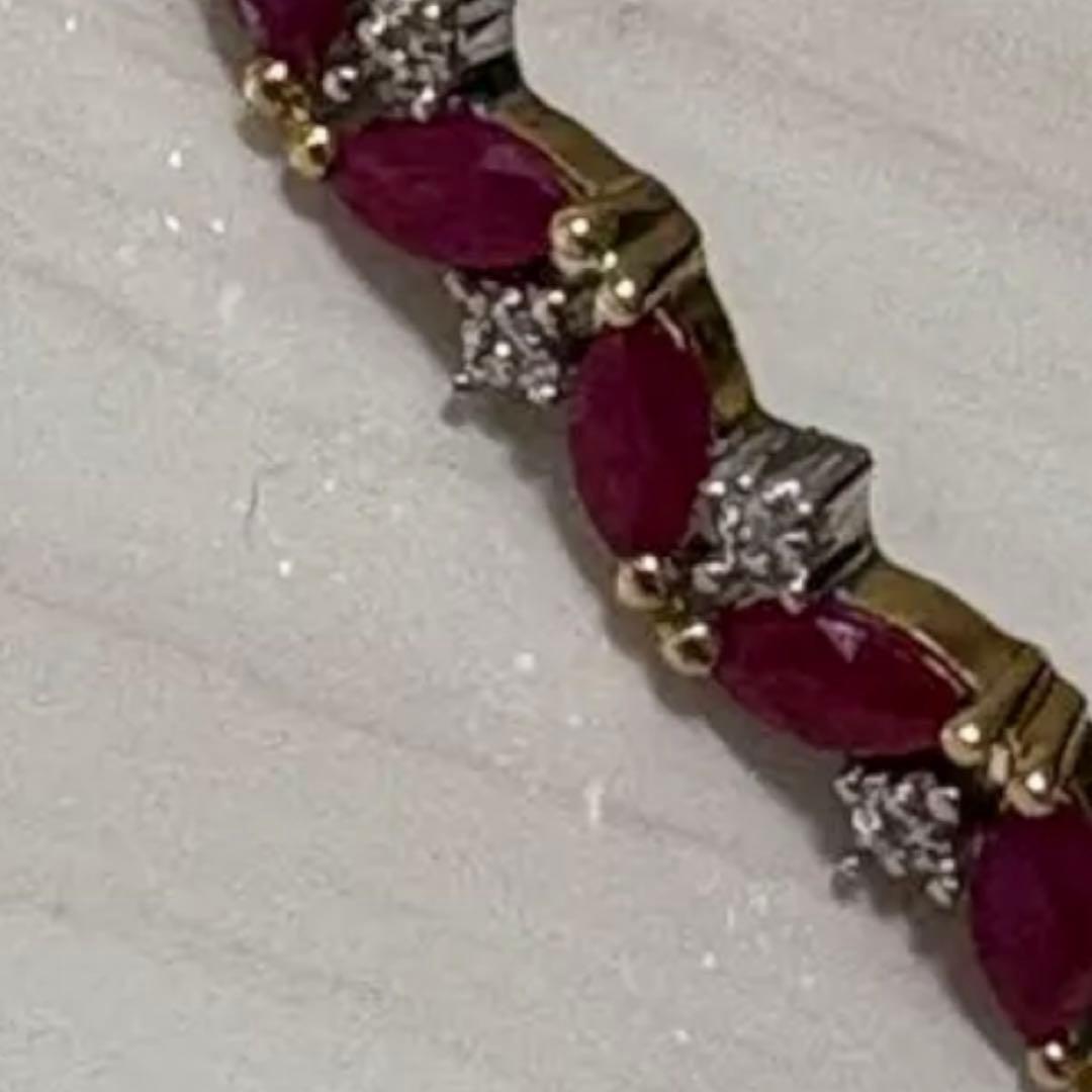 10金ルビーバングル