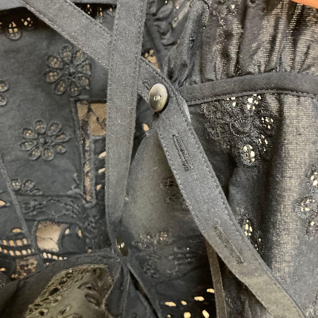 THE SHINZONE パッチワークレース トップス シンゾーン ブラック